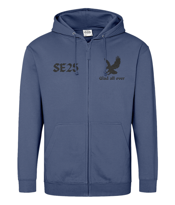 Eagle Glad All Over SE25 | Crystal Palace | Embroidery | Zip Hoodie