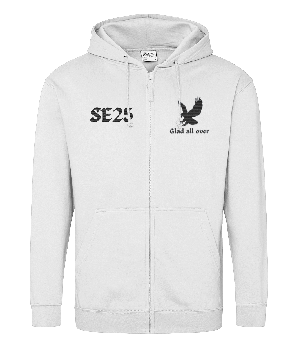 Eagle Glad All Over SE25 | Crystal Palace | Embroidery | Zip Hoodie