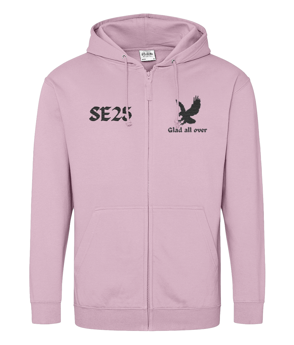 Eagle Glad All Over SE25 | Crystal Palace | Embroidery | Zip Hoodie