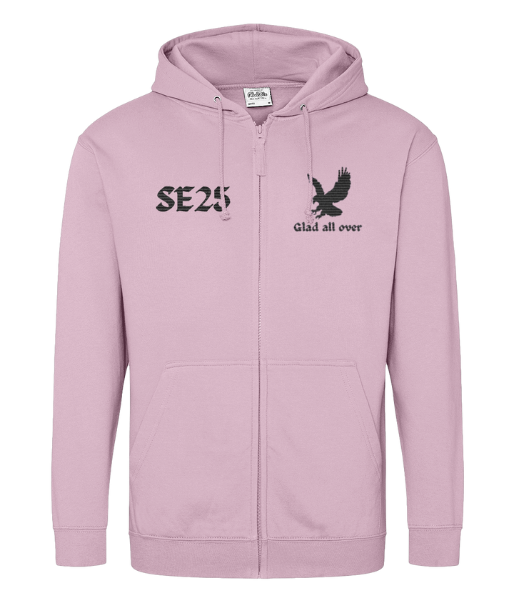 Eagle Glad All Over SE25 | Crystal Palace | Embroidery | Zip Hoodie
