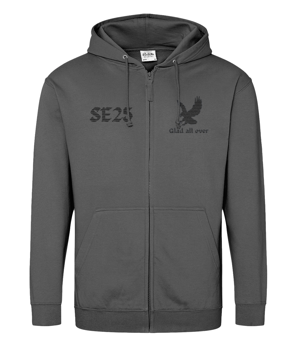 Eagle Glad All Over SE25 | Crystal Palace | Embroidery | Zip Hoodie