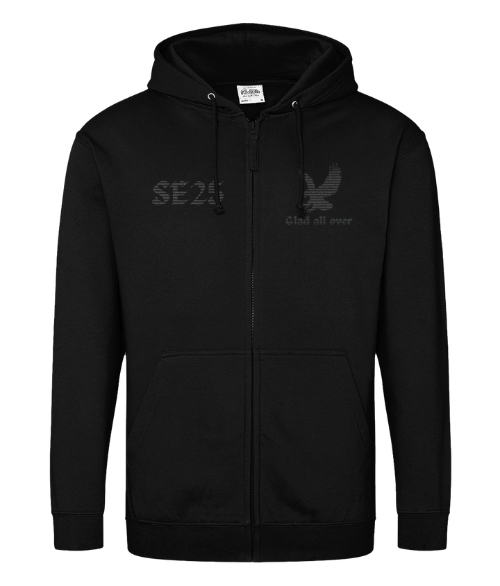 Eagle Glad All Over SE25 | Crystal Palace | Embroidery | Zip Hoodie