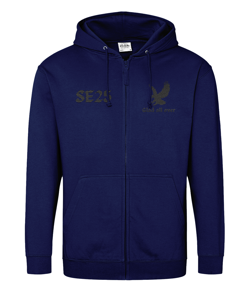 Eagle Glad All Over SE25 | Crystal Palace | Embroidery | Zip Hoodie