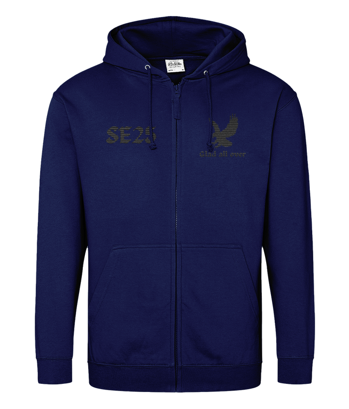 Eagle Glad All Over SE25 | Crystal Palace | Embroidery | Zip Hoodie