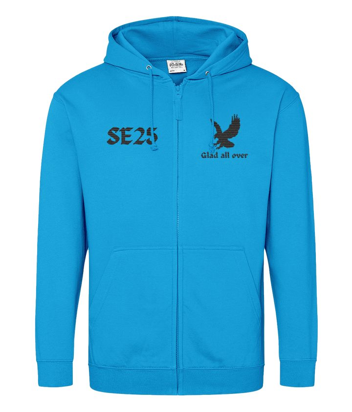 Eagle Glad All Over SE25 | Crystal Palace | Embroidery | Zip Hoodie