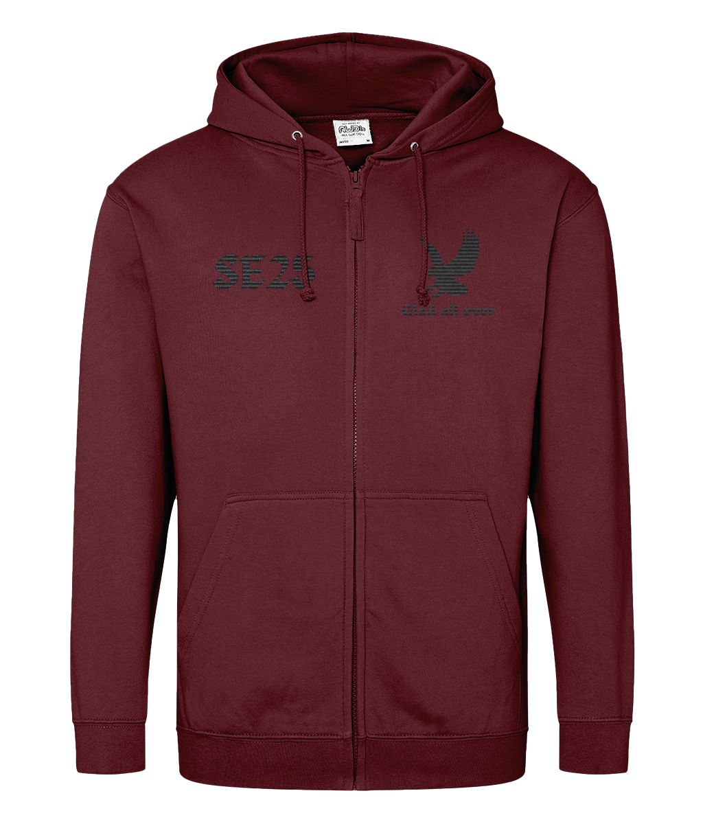 Eagle Glad All Over SE25 | Crystal Palace | Embroidery | Zip Hoodie