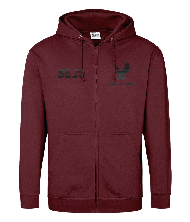 Eagle Glad All Over SE25 | Crystal Palace | Embroidery | Zip Hoodie