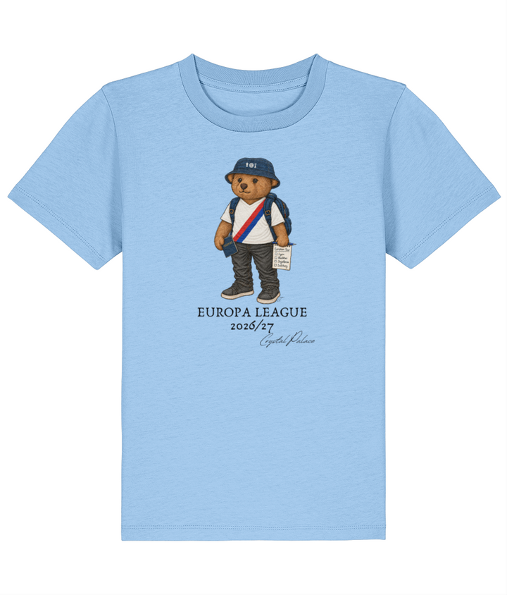 Selby Europa League printed Crystal Palace kids tee in Blue Soul, Legends in Thread