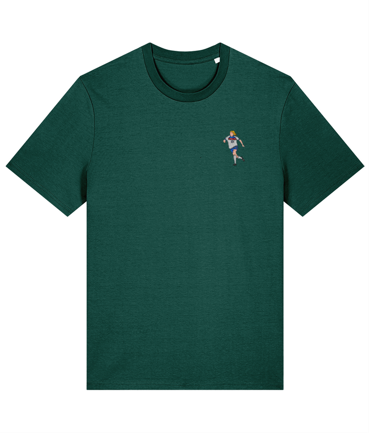 Alessia Russo embroidered England cotton tee in Glazed Green, Legends in Thread