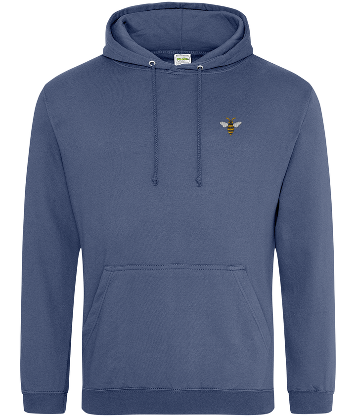 Watford Hornet embroidered Watford hoodie in Airforce Blue, Legends in Thread