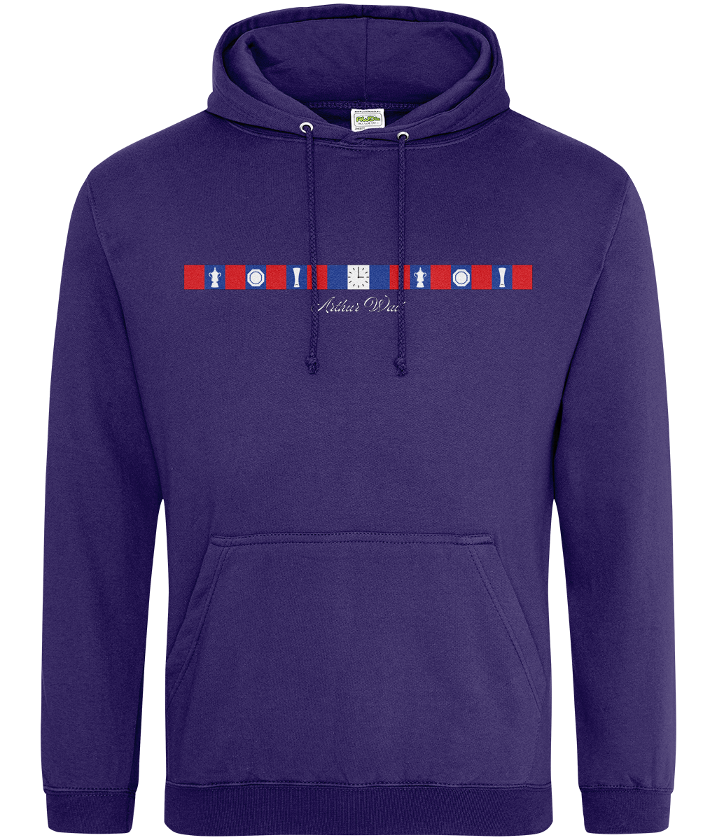 Arthur Wait Fascia Inspired printed Crystal Palace hoodie, Legends in Thread