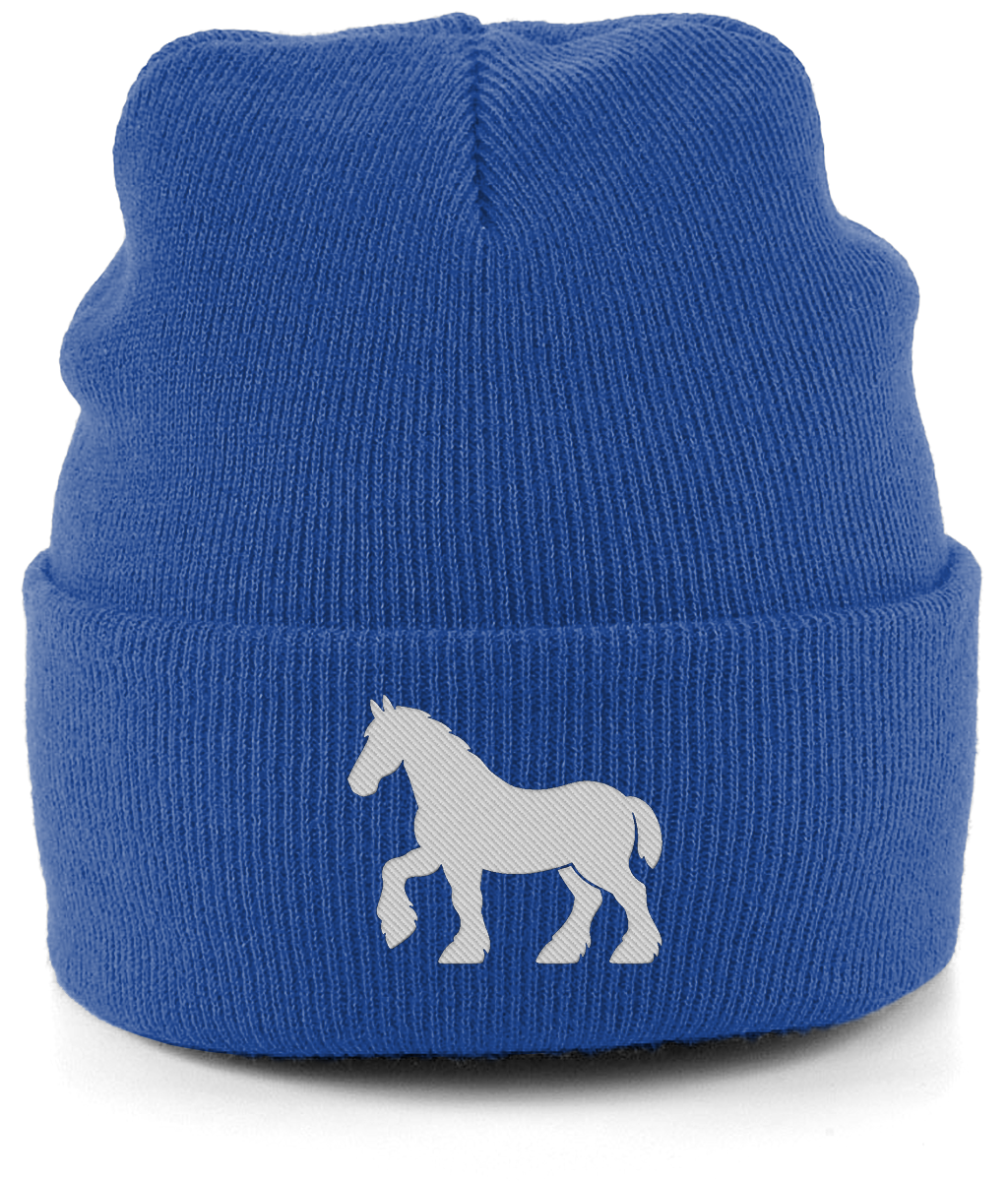 Ipswich Horse embroidered Ipswich Town beanie in Bright Royal, Legends in Thread