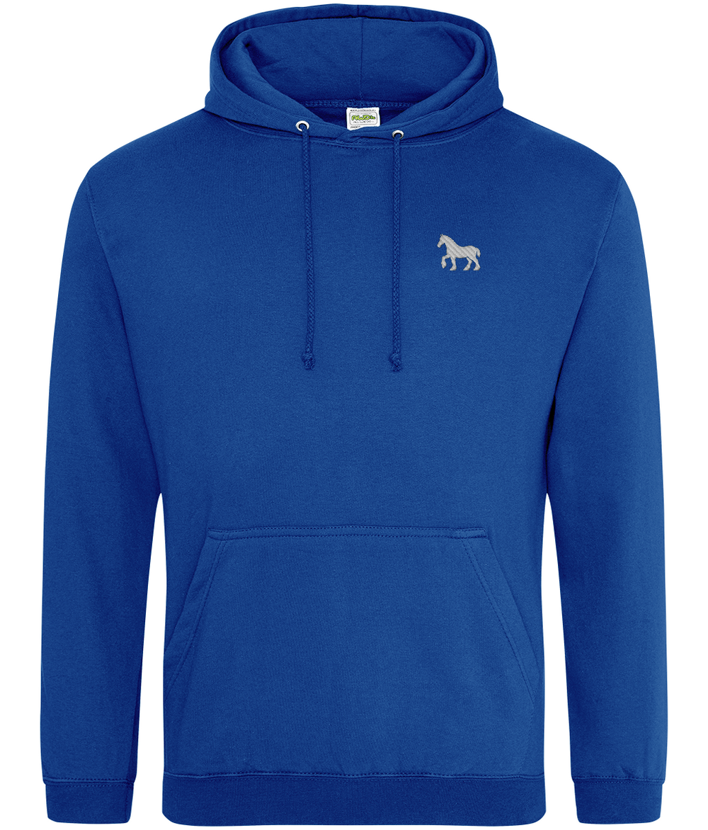 Ipswich Horse embroidered Ipswich Town hoodie in Royal Blue, Legends in Thread