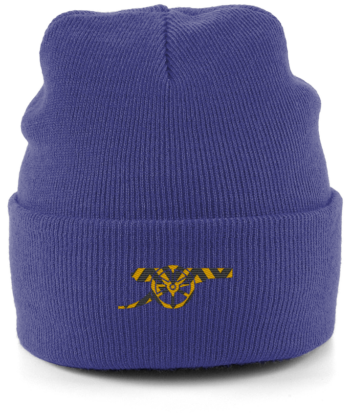 Bruised Banana Beanie in Heather Navy, Legends in Thread