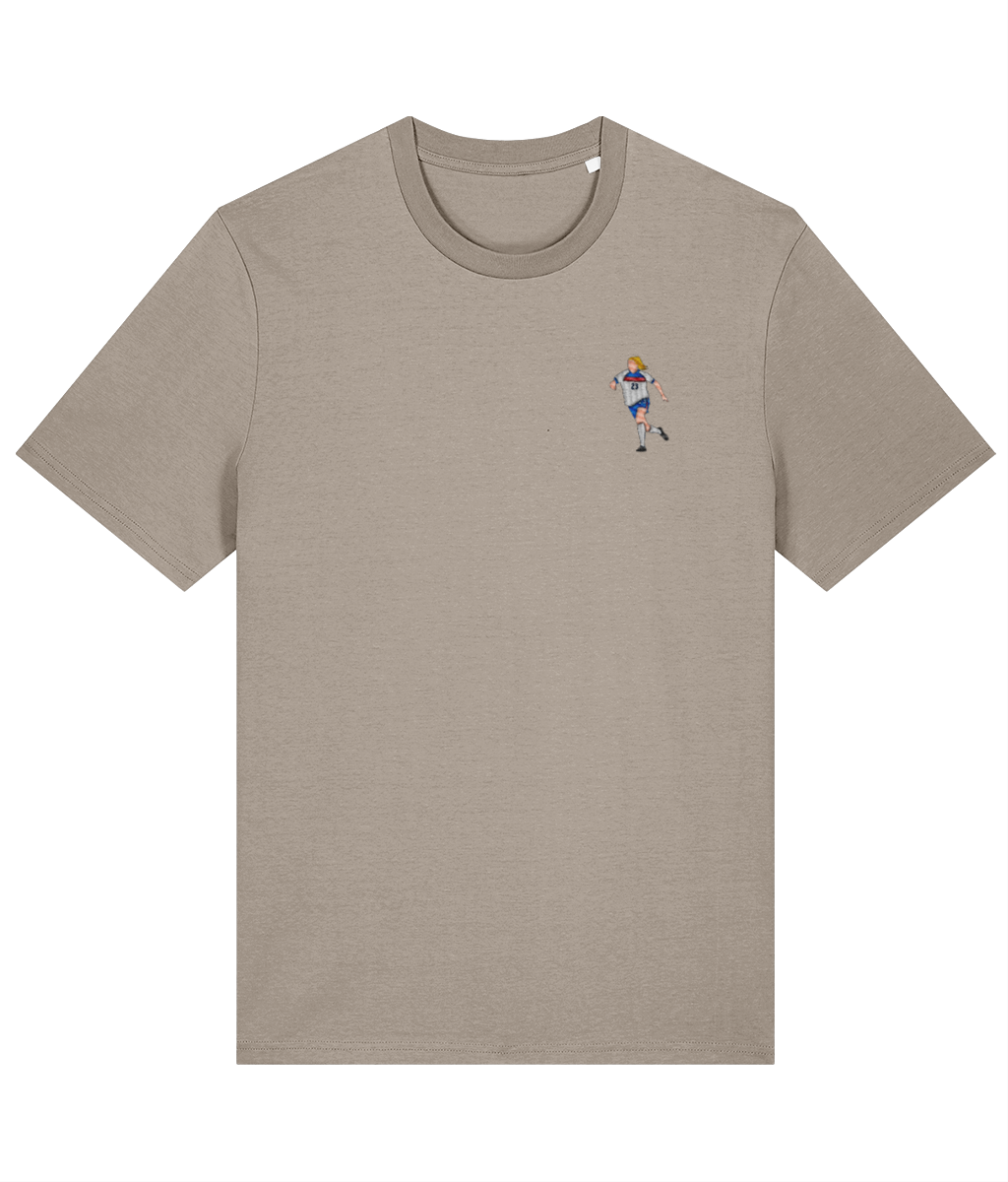 Alessia Russo embroidered England cotton tee in Desert Dust, Legends in Thread