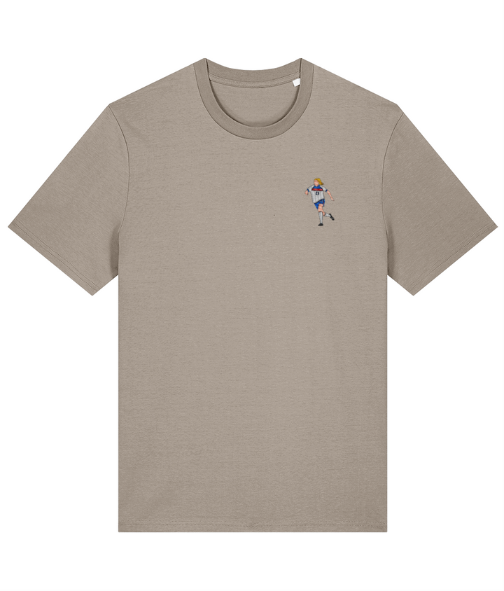 Alessia Russo embroidered England cotton tee in Desert Dust, Legends in Thread