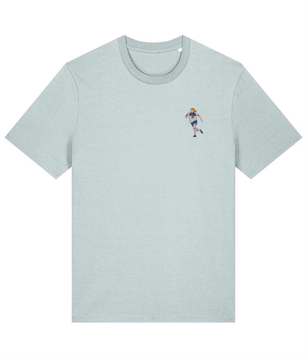 Alessia Russo embroidered England cotton tee in Blue Ice, Legends in Thread
