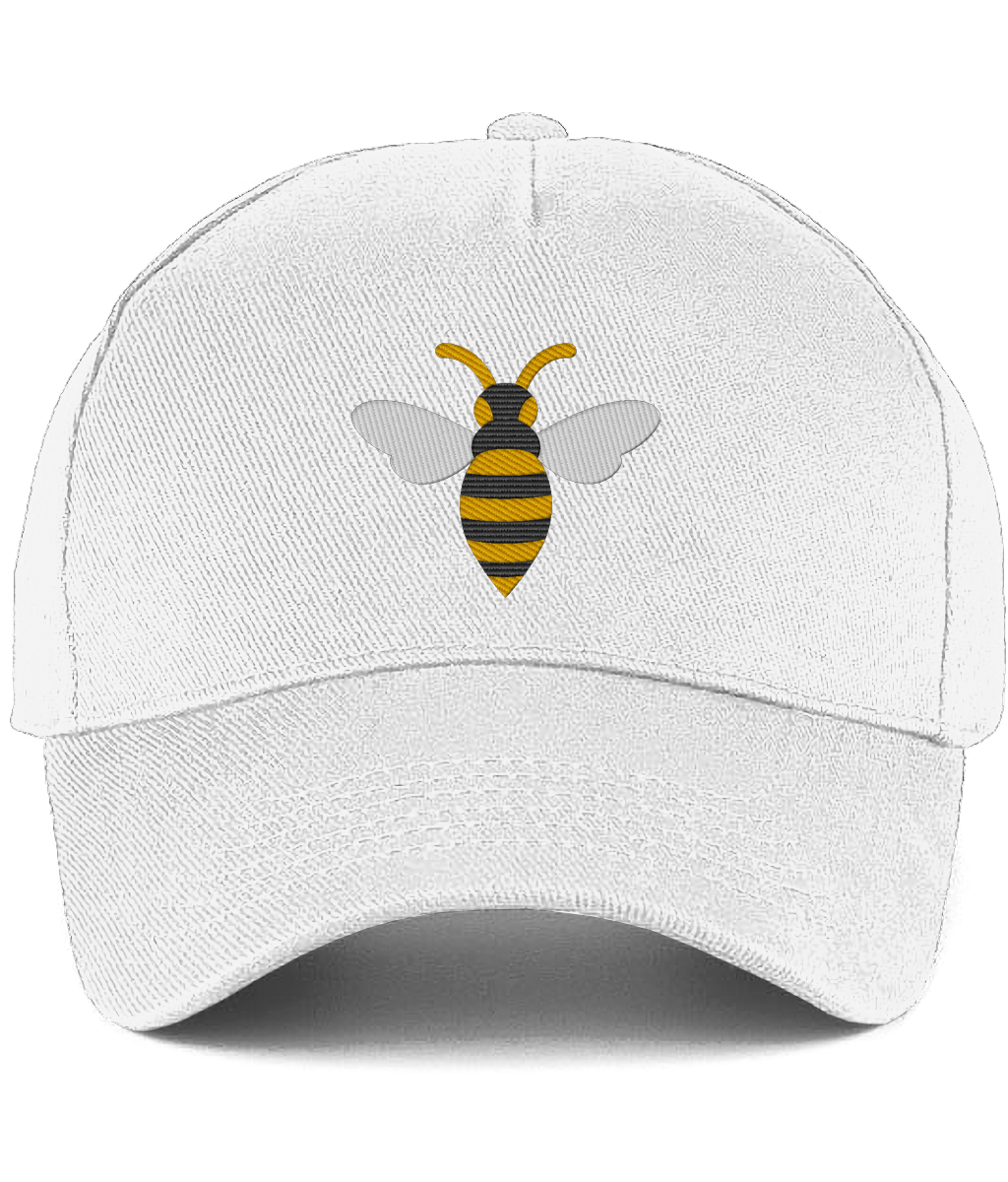 Watford Hornet embroidered Watford baseball cap in White, Legends in Thread