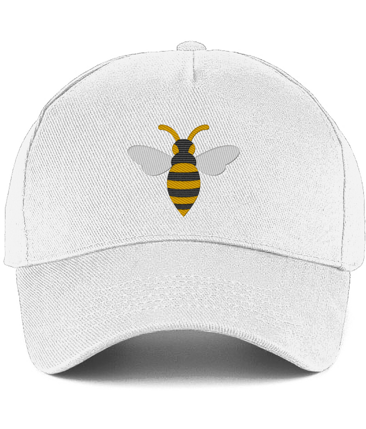 Watford Hornet embroidered Watford baseball cap in White, Legends in Thread