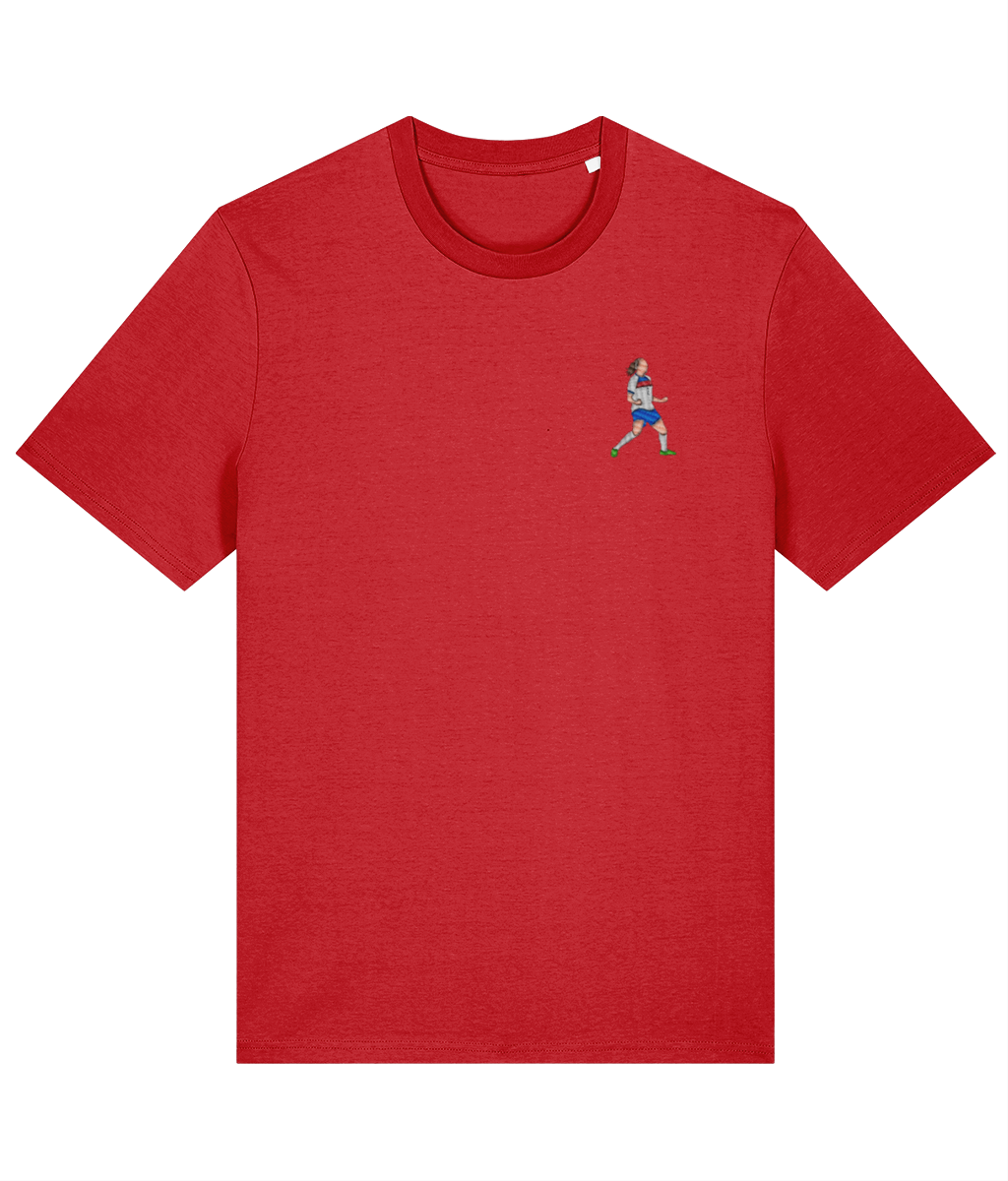 Lucy Bronze Celebration embroidered England Lionesses cotton tee, Legends in Thread