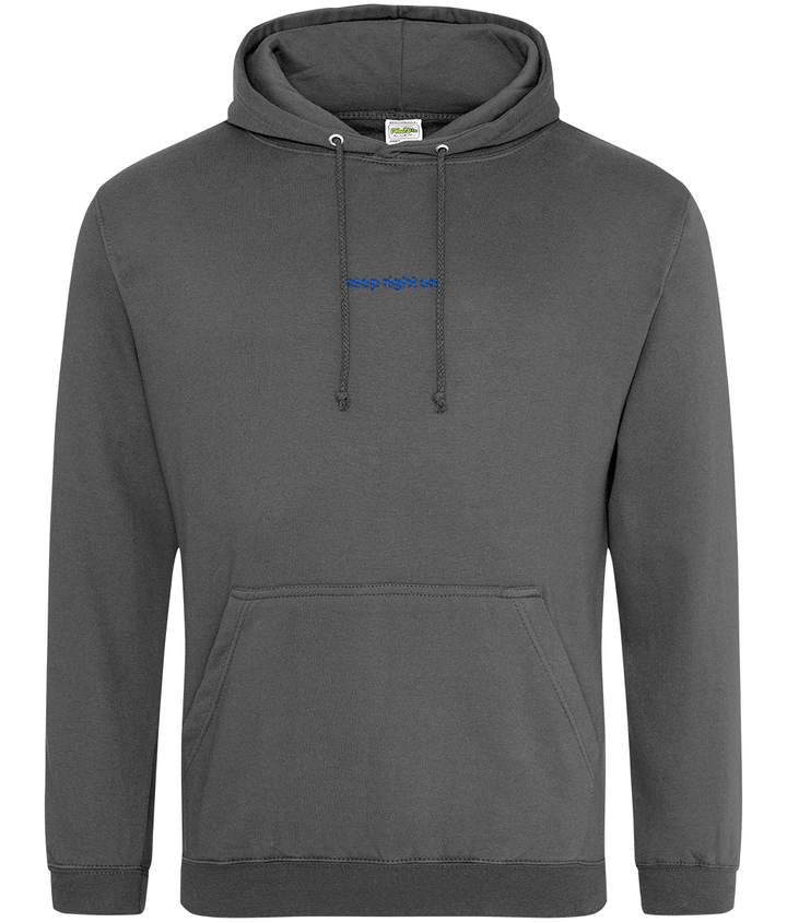 Keep Right On embroidered Birmingham City hoodie in Charcoal, Legends in Thread