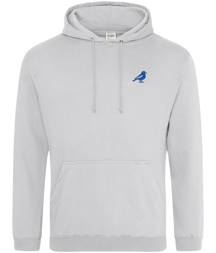 Cardiff Bluebird embroidered Cardiff City hoodie in Ash, Legends in Thread