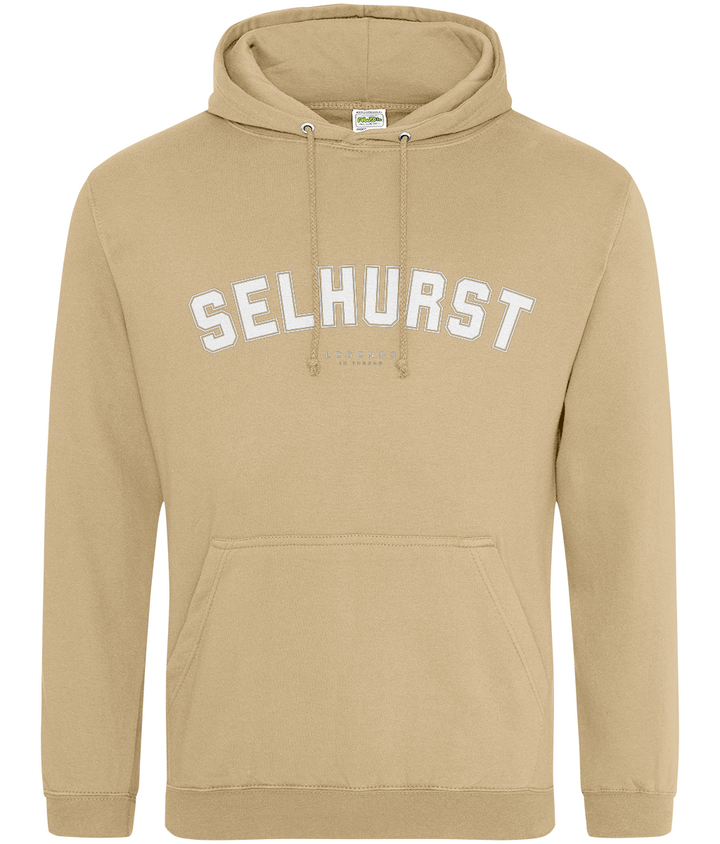 Selhurst Hoodie printed Crystal Palace hoodie in Desert Sand, Legends in Thread