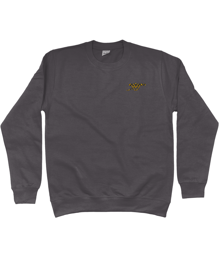 Bruised Banana embroidered Arsenal sweatshirt in Storm Grey, Legends in Thread