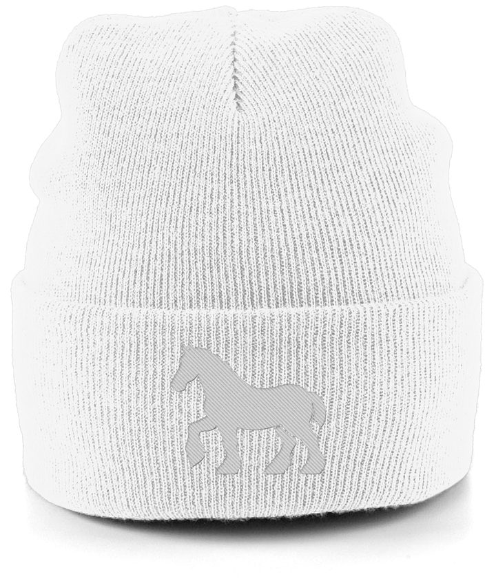 Ipswich Horse embroidered Ipswich Town beanie in White, Legends in Thread