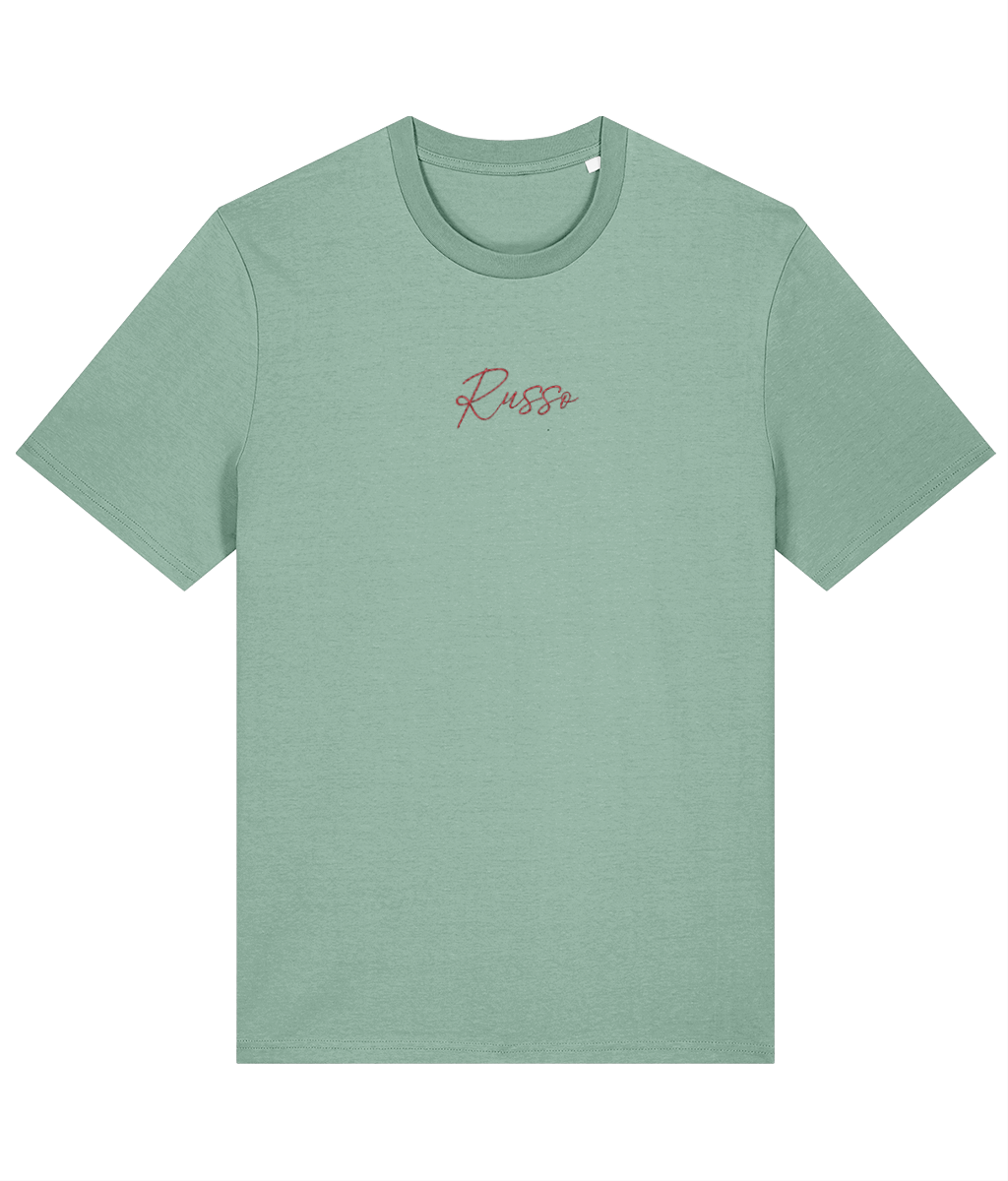 Russo Embroidery embroidered Arsenal cotton tee in Aloe, Legends in Thread
