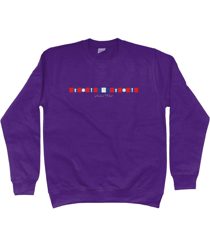 Arthur Wait Fascia Inspired printed Crystal Palace sweatshirt, Legends in Thread