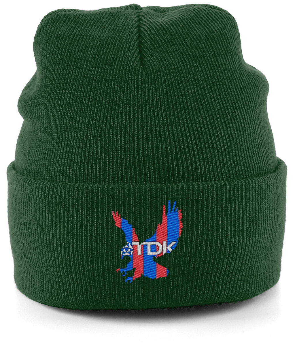 TDK Eagle embroidered Crystal Palace beanie in Bottle, Legends in Thread