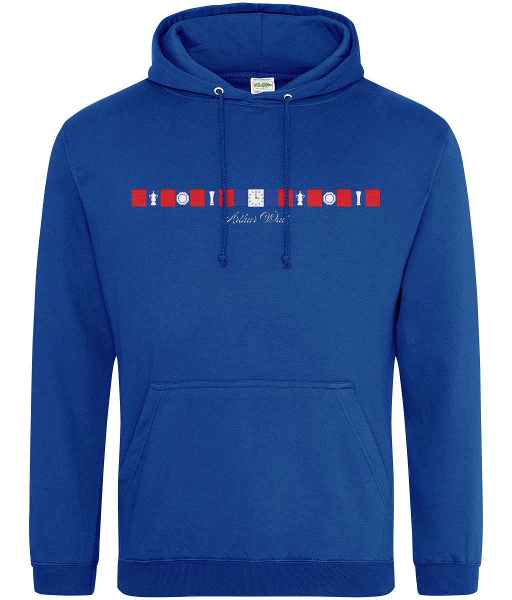 Arthur Wait Fascia Inspired printed Crystal Palace hoodie, Legends in Thread
