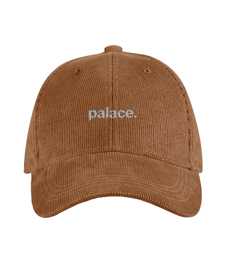 palace. cord cap embroidered Crystal Palace cord cap in Camel, Legends in Thread