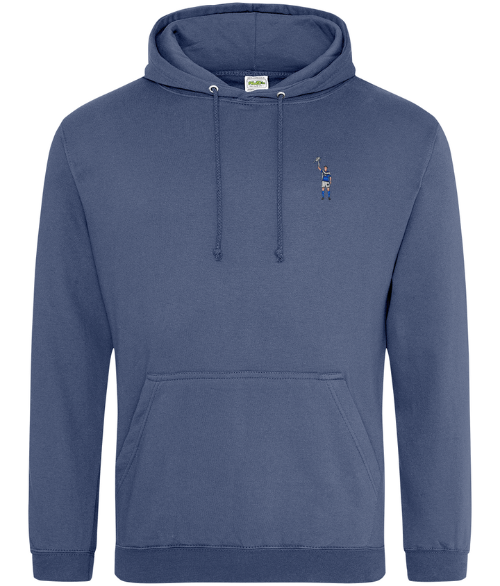 Zigic Carling Cup embroidered Birmingham City hoodie in Airforce Blue, Legends in Thread