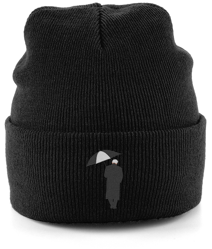 Bobby Robson Umbrella embroidered Newcastle United beanie in Black, Legends in Thread