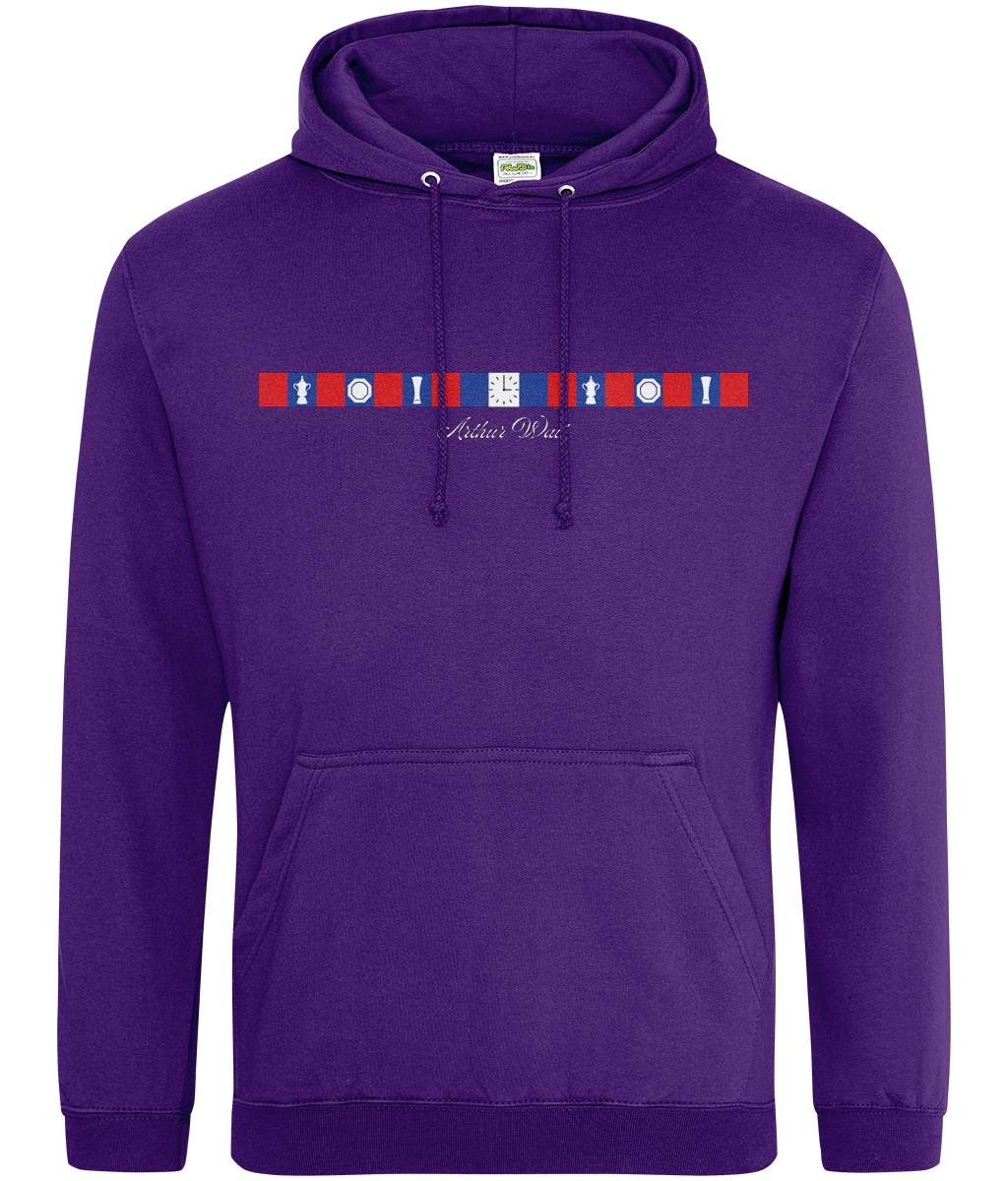 Arthur Wait Fascia Inspired printed Crystal Palace hoodie, Legends in Thread