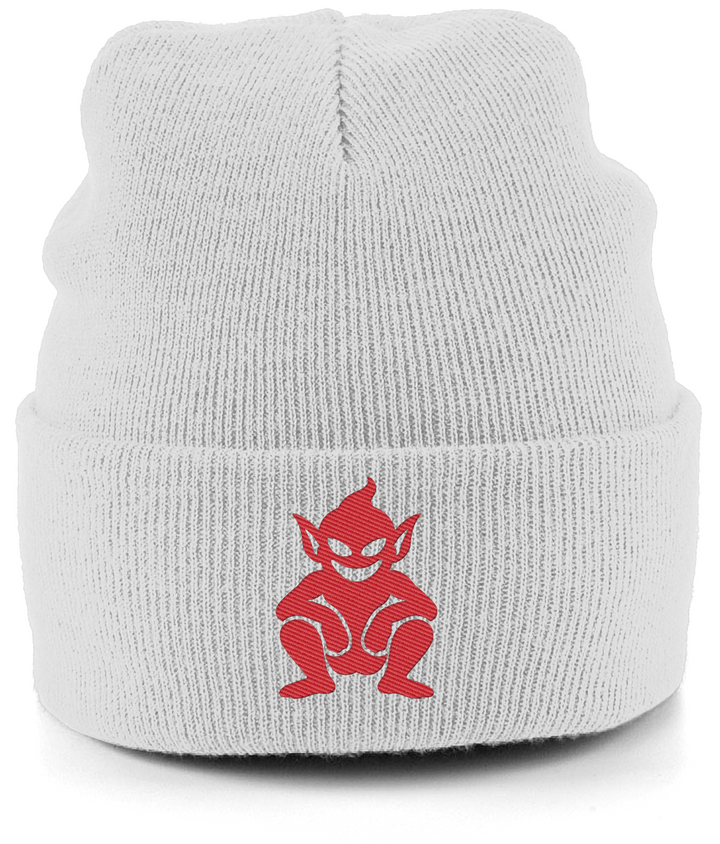Lincoln Imp embroidered Lincoln City beanie in Ash, Legends in Thread