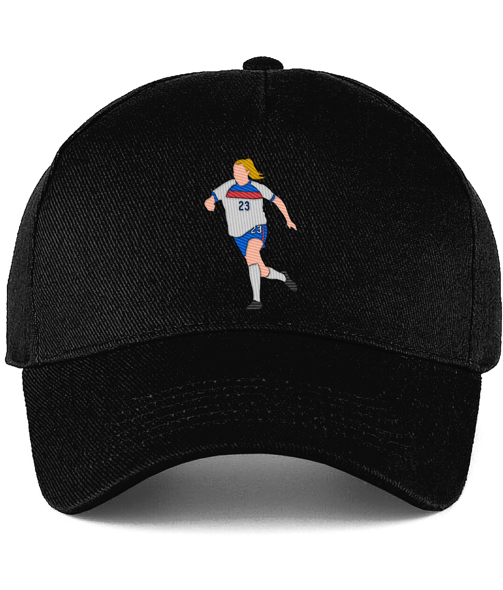 Alessia Russo embroidered England baseball cap in Black, Legends in Thread