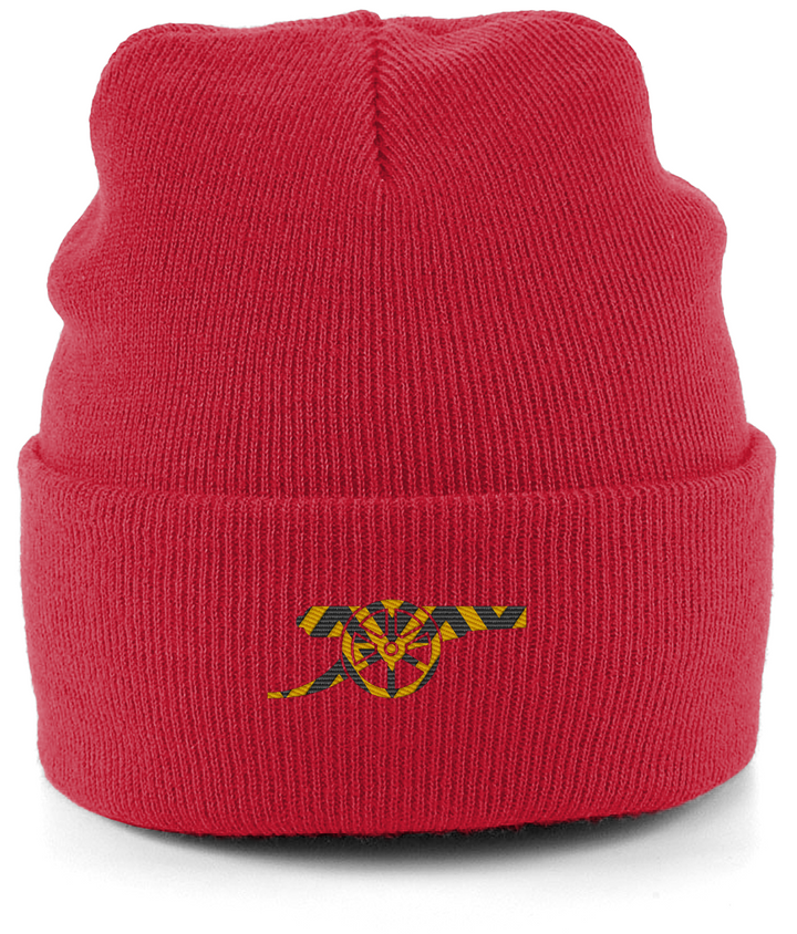 Bruised Banana Beanie in Classic Red, Legends in Thread