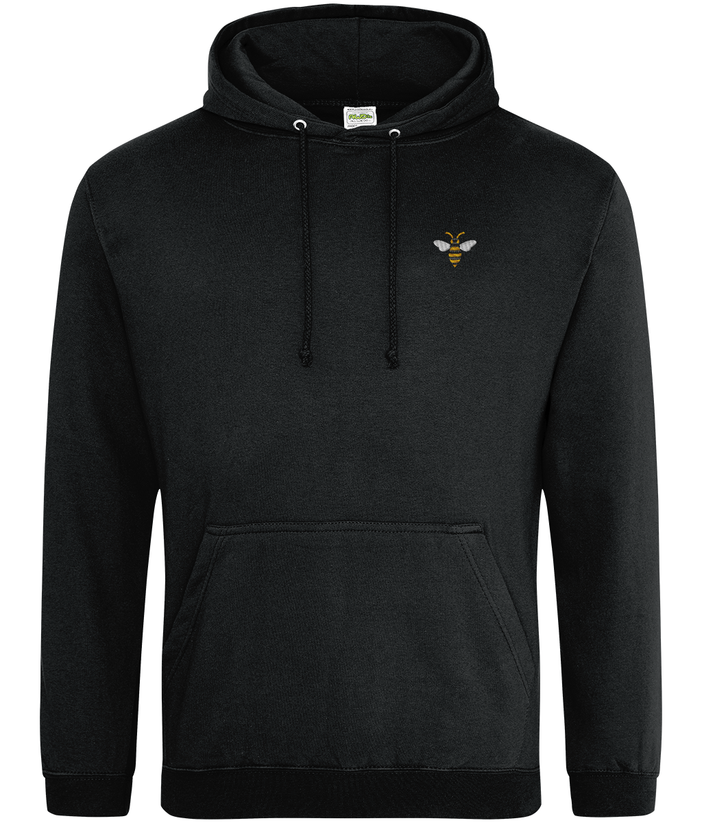 Watford Hornet embroidered Watford hoodie in Jet Black, Legends in Thread