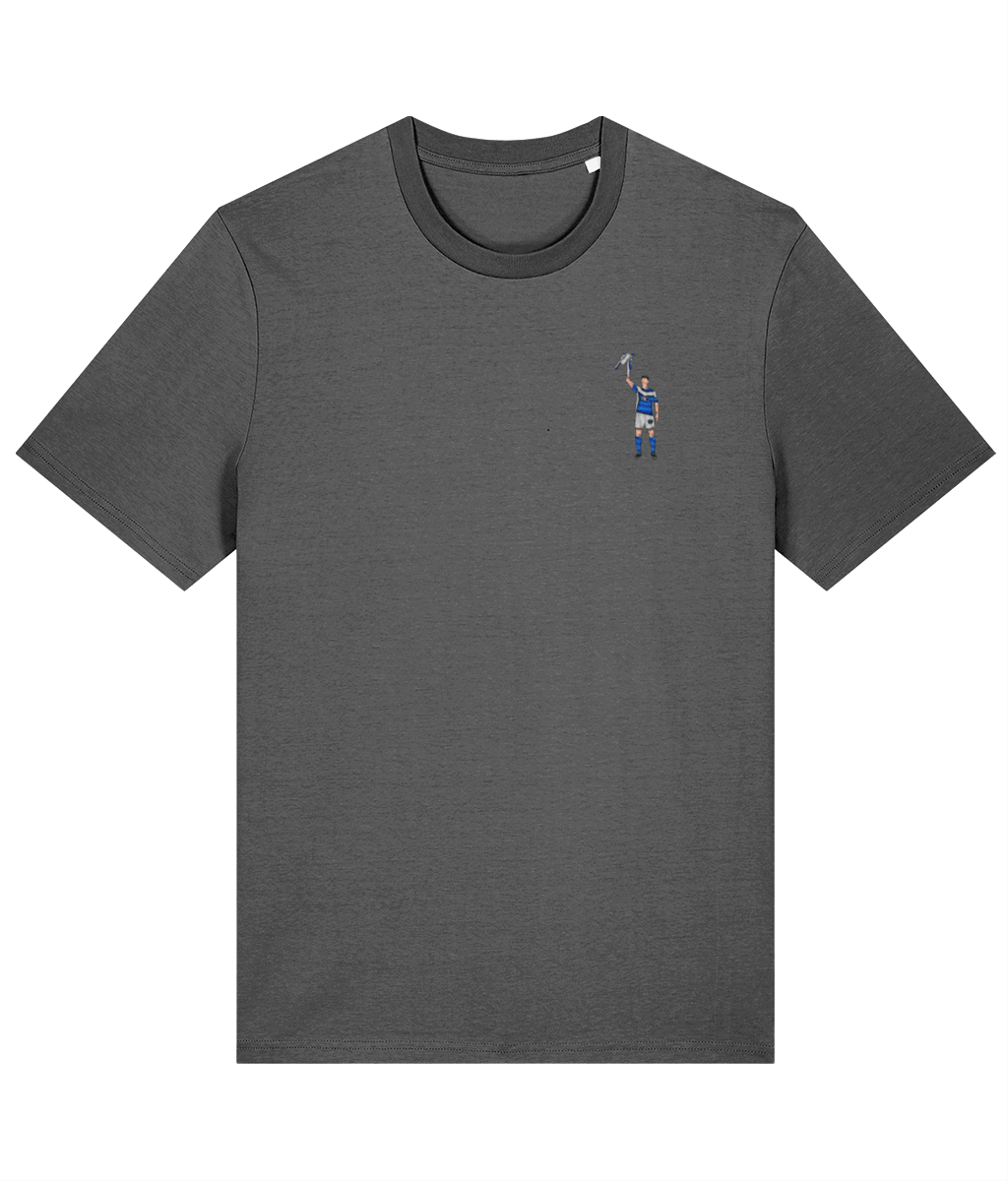 Zigic Carling Cup embroidered Birmingham City cotton tee in Anthracite, Legends in Thread