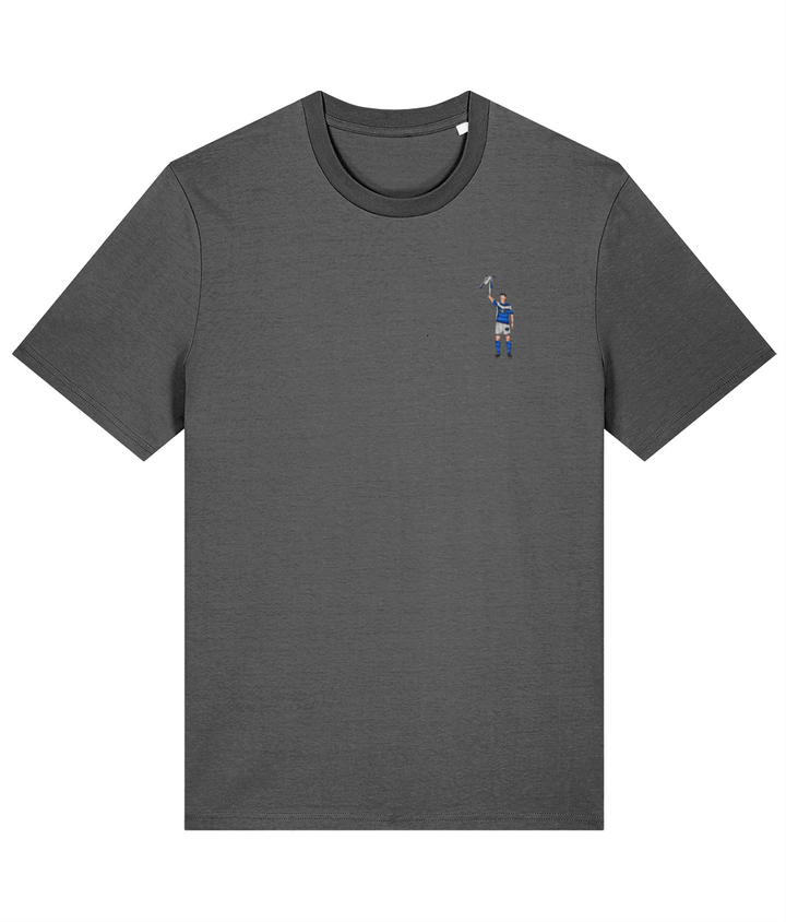 Zigic Carling Cup embroidered Birmingham City cotton tee in Anthracite, Legends in Thread