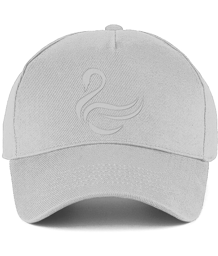 Swansea Swan embroidered Swansea City baseball cap in Light Grey, Legends in Thread