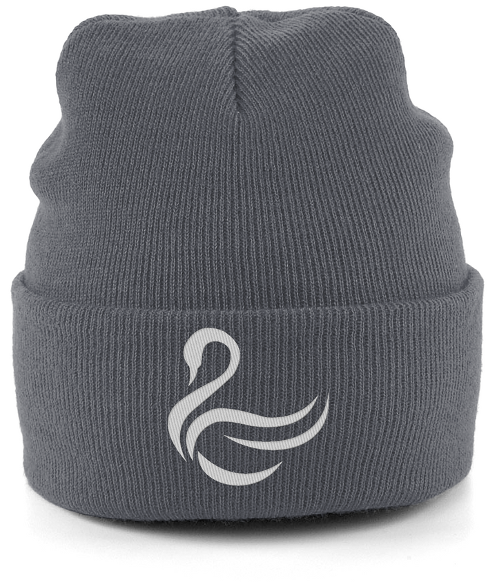 Swansea Swan embroidered Swansea City beanie in Granite, Legends in Thread