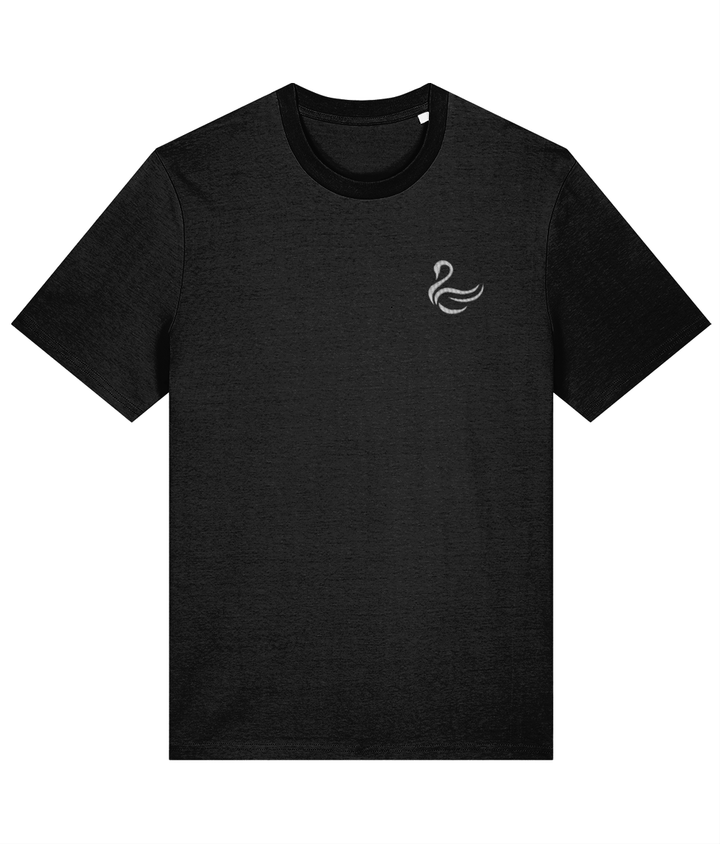 Swansea Swan embroidered Swansea City cotton tee in Black, Legends in Thread