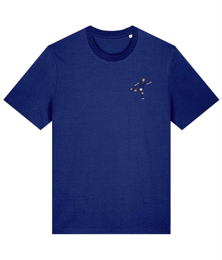 Iniesta World Cup Goal embroidered Spain cotton tee, Legends in Thread
