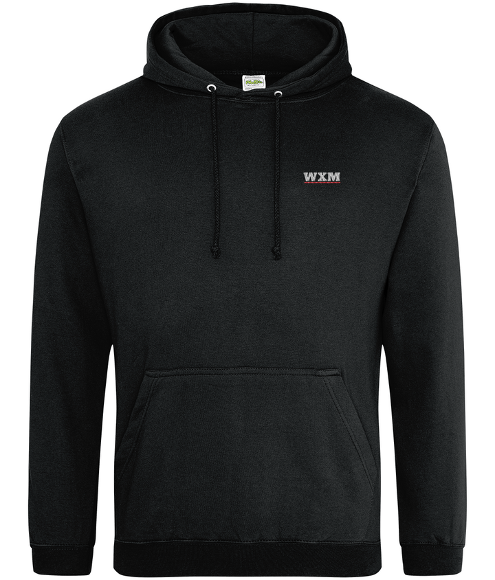 WXM embroidered Wrexham hoodie in Jet Black, Legends in Thread