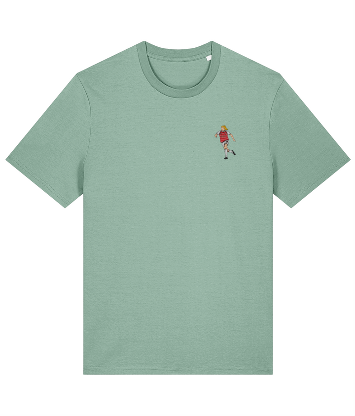 Alessia Russo embroidered Arsenal cotton tee in Aloe, Legends in Thread