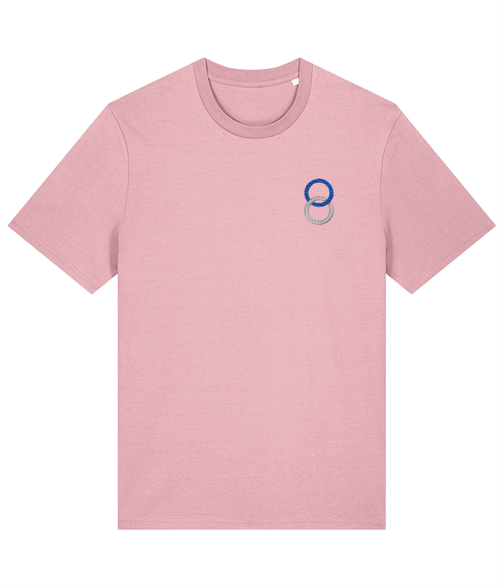 Birmingham City Minimalist embroidered Birmingham City cotton tee in Cotton Pink, Legends in Thread